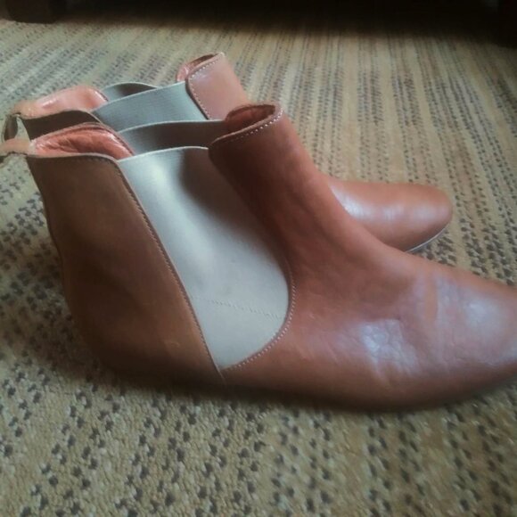 Isabel Marant Brown Leather Western Vibe Chelsea Boots Size EU 40 / US 9.5 - Picture 3 of 16